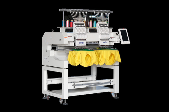 A cabeça da máquina 2 do bordado do tampão de JINYU 1202C automatizou CHINA