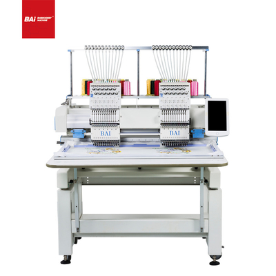 Chapéu liso automatizado da cabeça 12 da máquina 2 do bordado do BAI agulha tubular multifunction